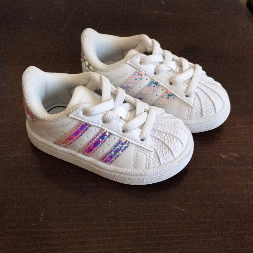 Adidas baby girl size 4 shoes